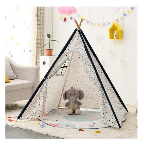 Carpa Tipi Niños Infantil 160cm Estrellas Juguete Decoracion-7