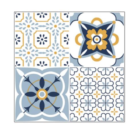 Piso Vinilico Adhesivo. Simil Ceramica. 0,9 m2. 0201-0