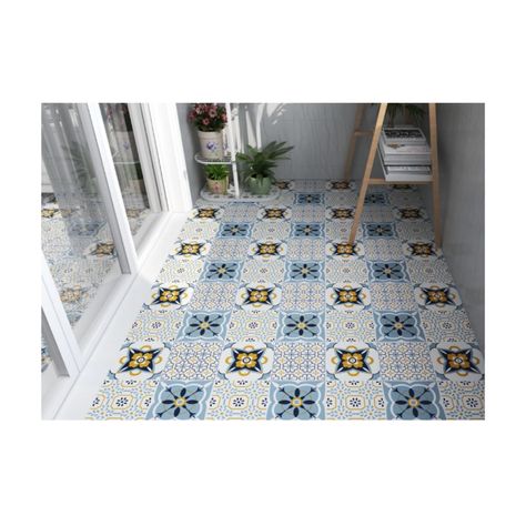 Piso Vinilico Adhesivo. Simil Ceramica. 0,9 m2. 0201-1