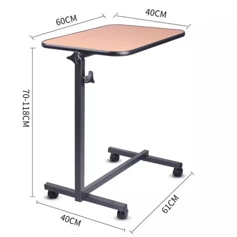 Mesa Plegable Enfermo Cama Deluxe Firme Altura Ajustable PC-2