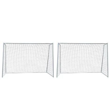 Pack 2 Arcos Futbol Metalico Con Red 300x200 cm-0