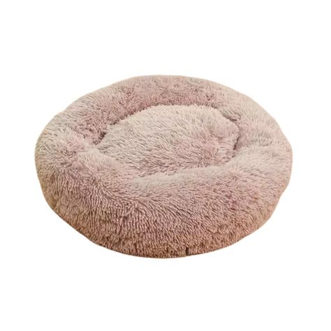 Cama Para Perro / Gato Beige 100 cm Diámetro. Antiestres.-0