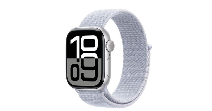 Apple Watch Series 10 Gps 46mm Aluminum Case Sport Loop Plata-1