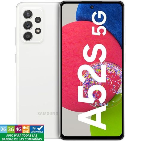 Samsung Galaxy A52s 128GB 8GB Ram 5G - Blanco-1