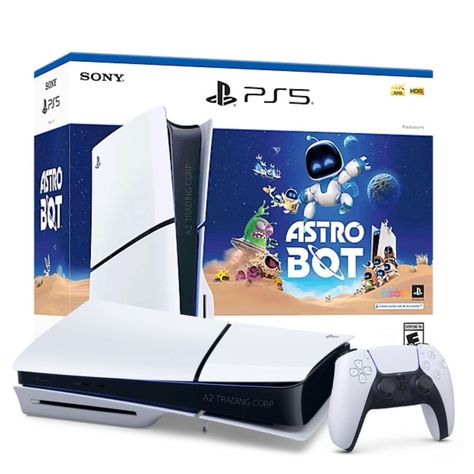 Sony Playstation 5 Slim Disco Astro Bot Bundle Blanco-0
