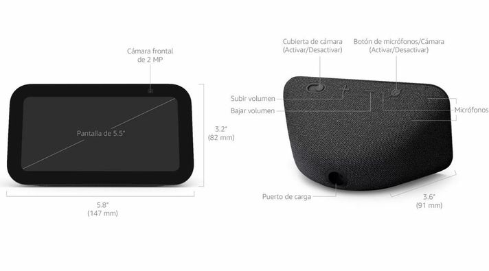 Amazon Echo Show 5 3era Gen 2023 Con Asistente Alexa - Negro-3