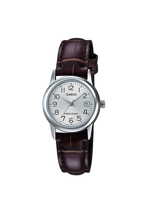 Reloj Ltp-V002l-7b2 Mujer Analogo Cuero-0