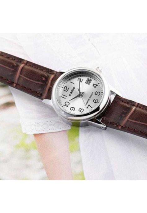 Reloj Ltp-V002l-7b2 Mujer Analogo Cuero-3