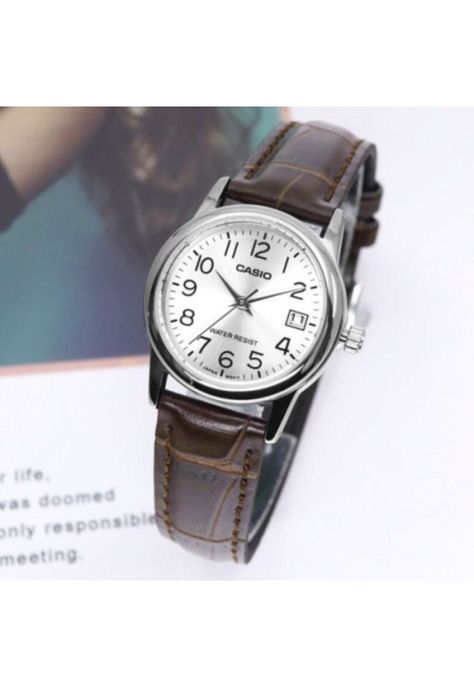 Reloj Ltp-V002l-7b2 Mujer Analogo Cuero-4