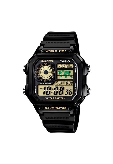 Reloj Ae-1200wh-1bv Hombre Digital Resina-0