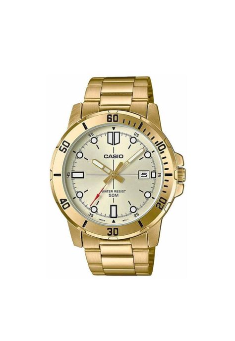 Reloj Mtp-Vd01g-9ev Hombre Analogo Metal-0