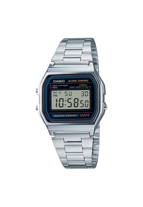 Reloj A158wa-1df Unisex Digital Metal-0