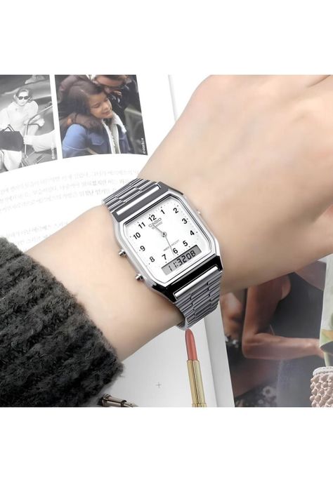 Reloj Aq-230a-7b Hombre Analogo Digital Metal-2