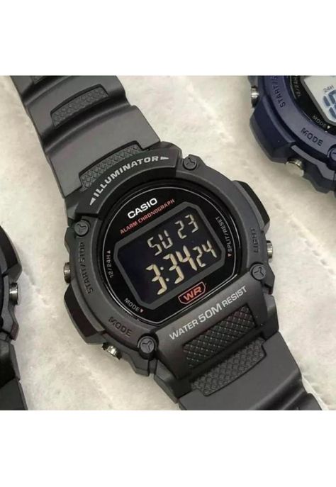 Reloj W-219h-8bv Hombre Digital Resina-3