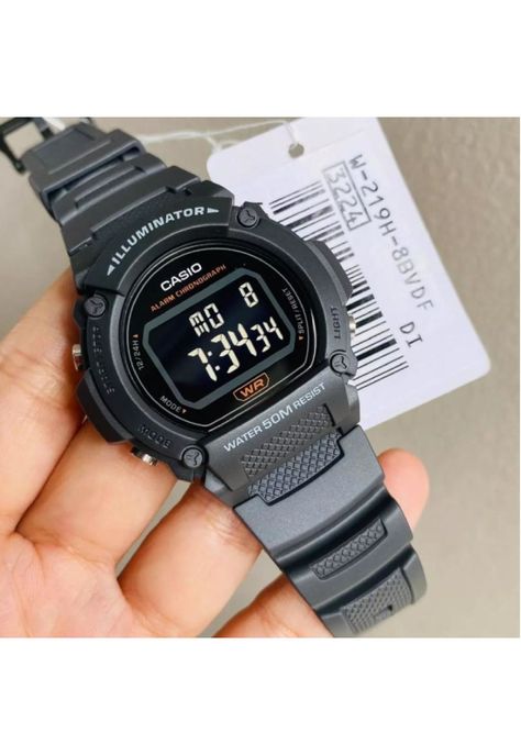 Reloj W-219h-8bv Hombre Digital Resina-5