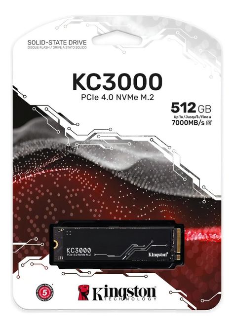 Disco Solido Ssd M.2 Kingston 512gb Pcie 4.0 Skc3000s/512g-2