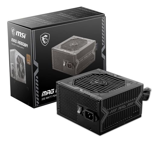 Fuente Msi 550w A550bn 80 Plus Bronce 45,5a Pcie 2x6+2-1
