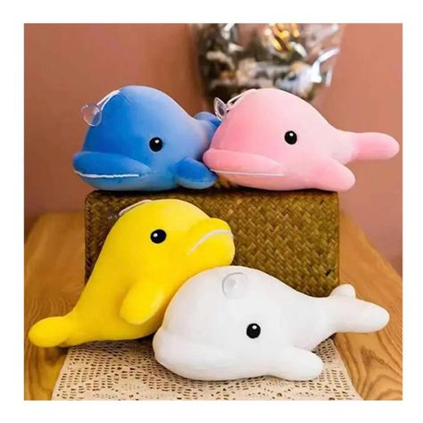 Delfín De Peluche Con Colgante - Colores-1