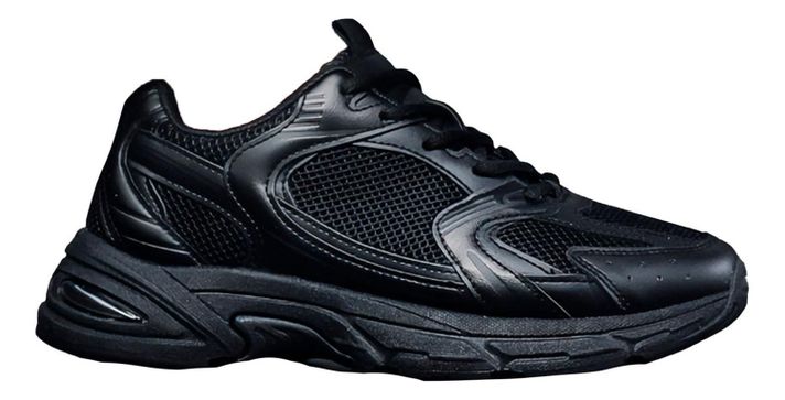 Zapatillas Hombre Moda Chunky Deportivas Negro 7649-0