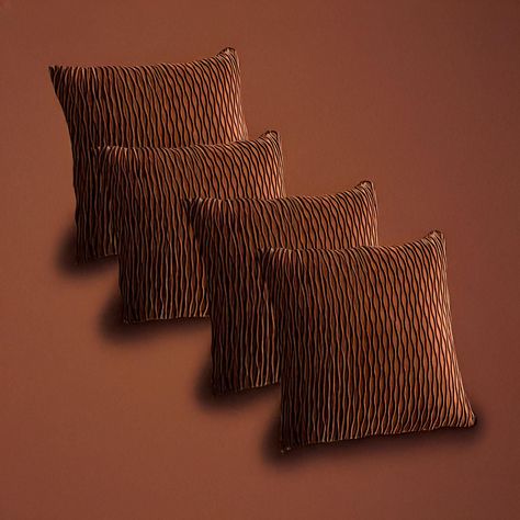 Fundas De Cojin Decorativa 45x45 moderna Cafe PACK 4 U-2