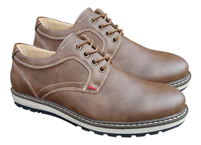 Zapato De Hombre Casual Oxford Ejecutivo - Camel - 7112-2