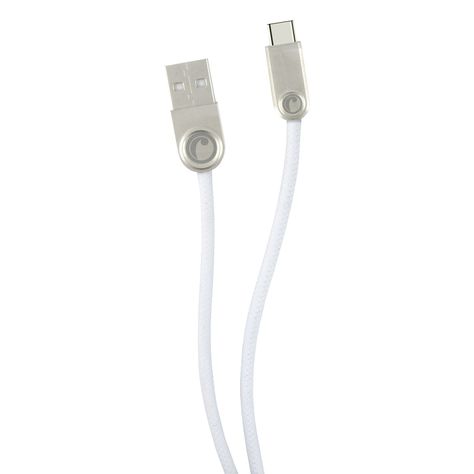 Cable USB Tipo C 2mt Fiddler Blanco-0