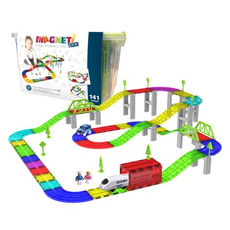 Juguete Magnético 141 piezas Magneti Track-0