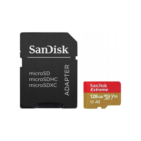 Tarjeta SanDisk Extreme microSD UHS-I con Adaptador 128-1