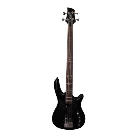 Bajo Eléctrico Fiddler Negro + Amplificador 20W-1