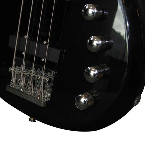 Bajo Eléctrico Fiddler Negro + Amplificador 20W-3