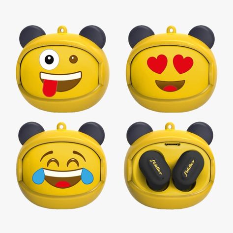 Audífono Bluetooth Rolling Face Emoji-5
