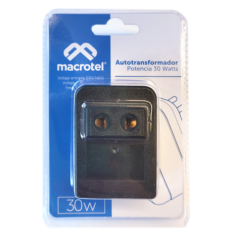 Transformador de voltaje 220v a 110v 30W Macrotel-1