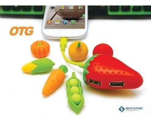 Hub Njoytech OTG Frutilla USB-3