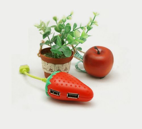 Hub Njoytech OTG Frutilla USB-4