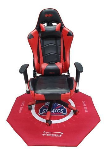 Alfombra Njoytech para Silla Gamer Roja-0