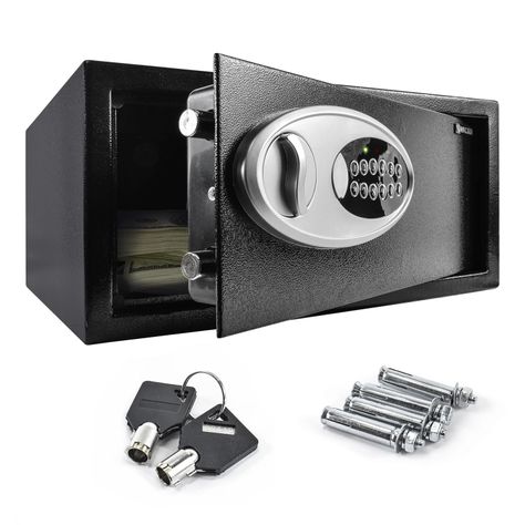 Caja Fuerte Halten Digital Rectangular Acero 22,5 Lts Negra-1