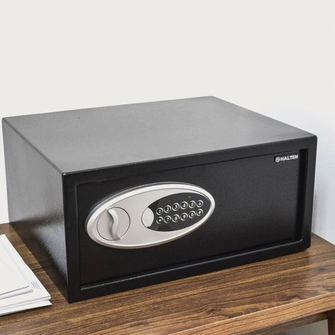 Caja Fuerte Halten Digital Rectangular Acero 22,5 Lts Negra-4