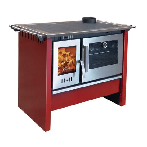Cocina a leña Allegra XL Amesti Roja -0