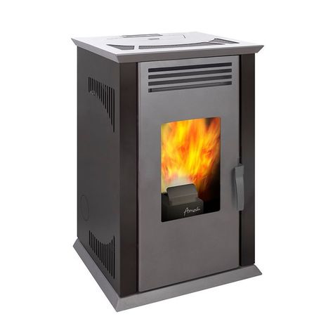 COMBO CALEFACTOR A PELLET ITALY 8100 NEGRO SAT AMESTI +KIT PELLET MURO-4