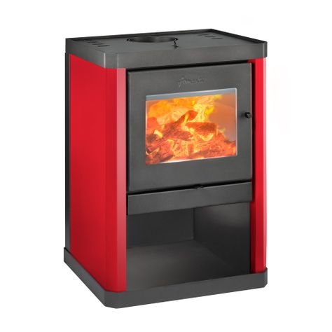 Calefactor a Leña Amesti Classic 400 Rojo-0