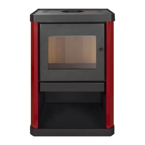 Calefactor a Leña Amesti Classic 400 Rojo-2