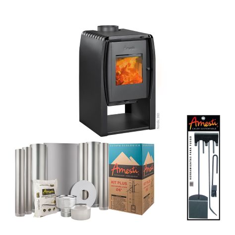 COMBO CALEFACTOR LEÑA NORDIC360+KITINST6"+SETMURO-1