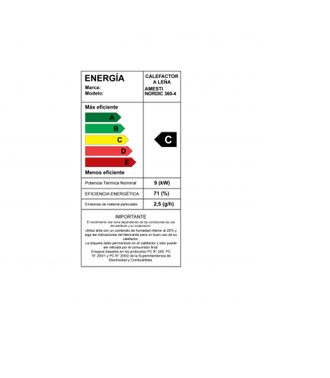 COMBO CALEFACTOR LEÑA NORDIC360+KITINST6"+SETMURO-5