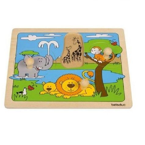 Puzzle Encaje Animales De África-0