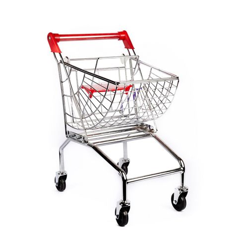 Carro De Supermercado Metálico Infantil-0