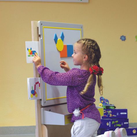 Juego De Pared Con Patrones y Pizarra Imantada-2