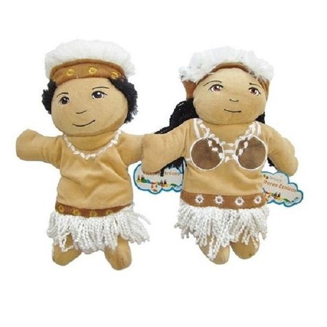 Títere Pareja Rapa Nui 32 cm-0