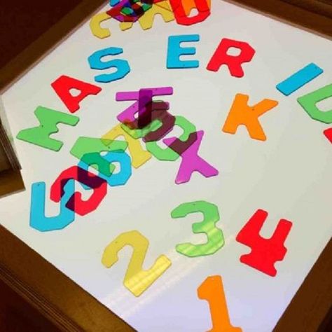 Juego Piezas Traslúcidas Números y Alfabeto-3