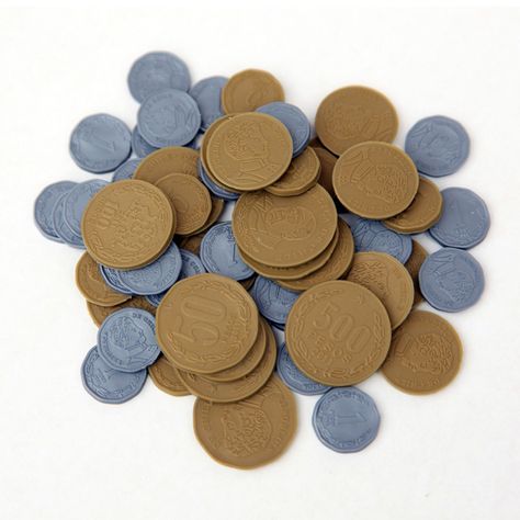 Set De Monedas Nacionales En Plástico-0