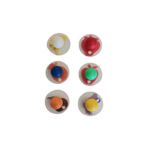 Timbres De Frutas Jumbo Con Base Transparente-2
